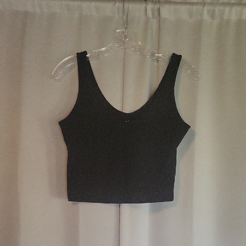 Hollister Black Sleeveless Crop Top